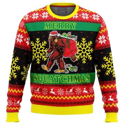 Merry Squatchmas Pop Culture Ugly Christmas Sweater