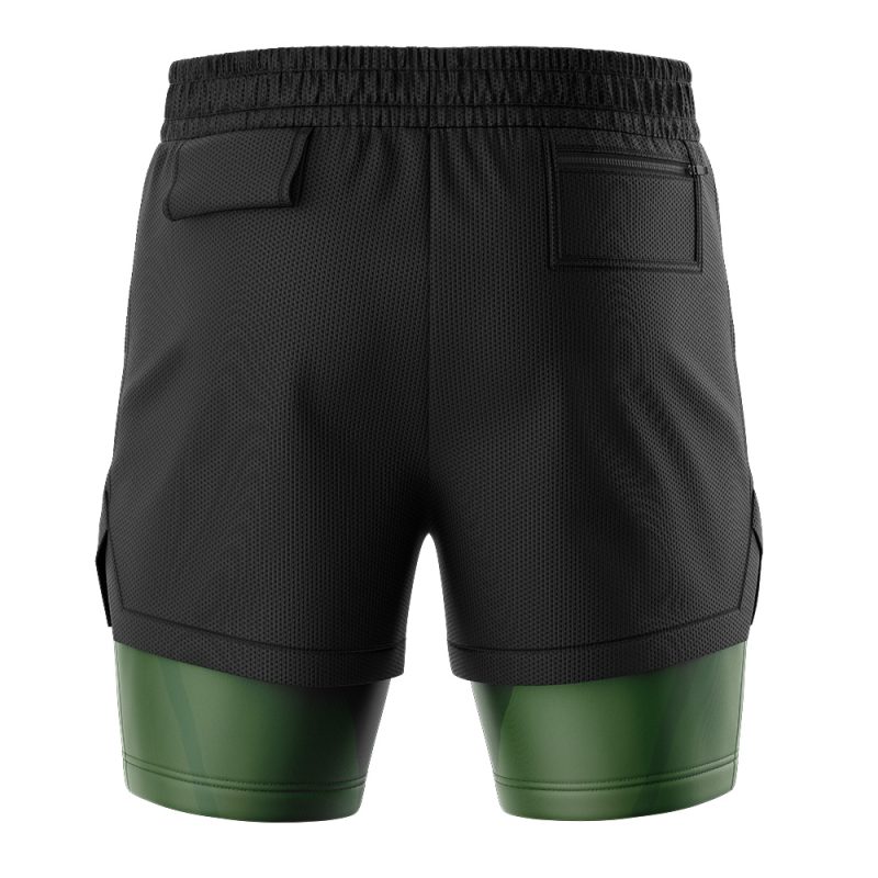 Michaelangelo Face Teenage Mutant Ninja Turtles 2-in-1 Performance Shorts - Image 4