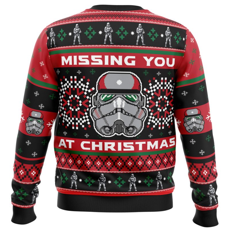 Missing You At Christmas Stormtrooper Star Wars Ugly Christmas Sweater - Image 2