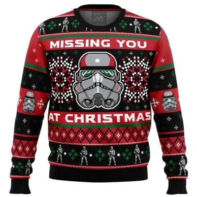Missing You At Christmas Stormtrooper Star Wars Ugly Christmas Sweater