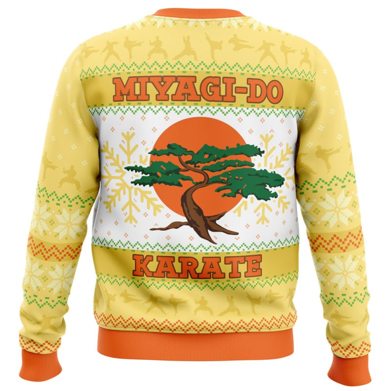 Miyagi-Do Faux Cobra Kai Ugly Christmas Sweater - Image 2