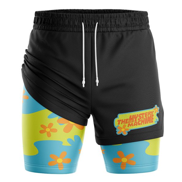 Mystery Machine Black Scooby-Doo 2-in-1 Performance Shorts
