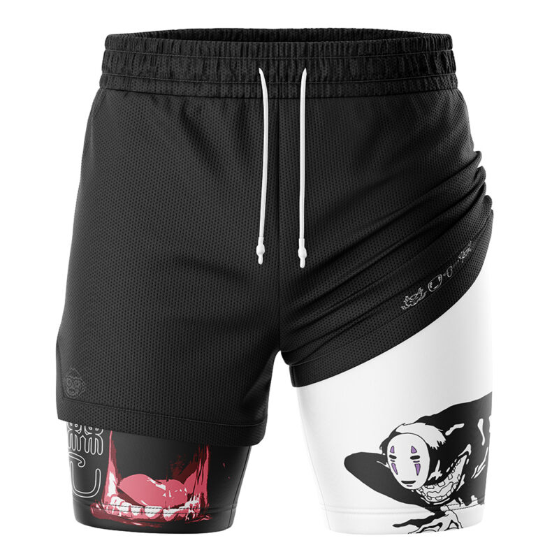 Kaonashi No-Face Spirited Away 2-in-1 Performance Shorts - Image 3