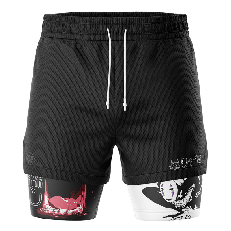 Kaonashi No-Face Spirited Away 2-in-1 Performance Shorts - Image 2