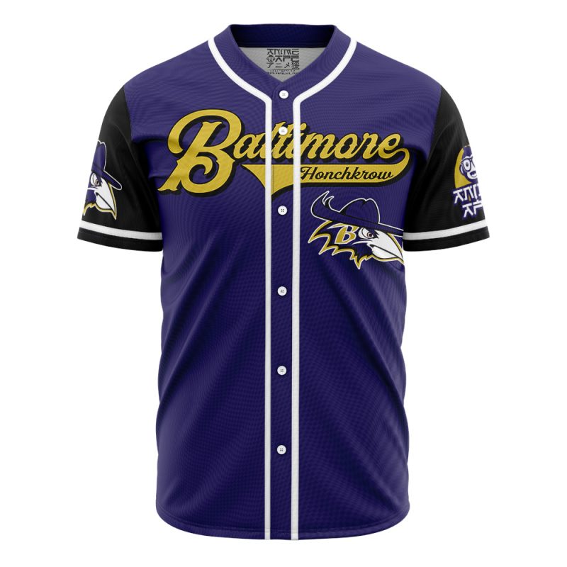 Personalized Baltimore Honchkrow Pokemon Baseball Jersey