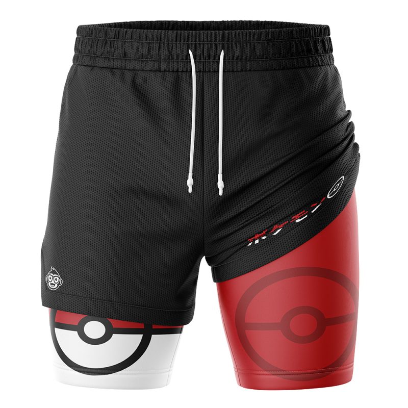 Pokeball Pokemon 2-in-1 Performance Shorts - Image 3