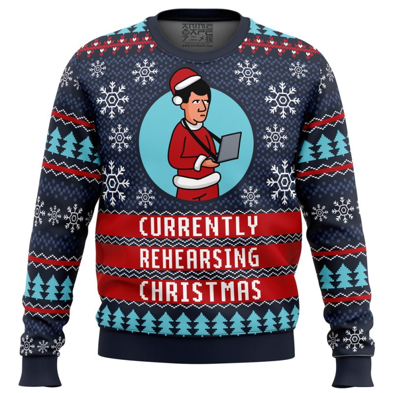 Rehearsing Christmas Pop Culture Ugly Christmas Sweater