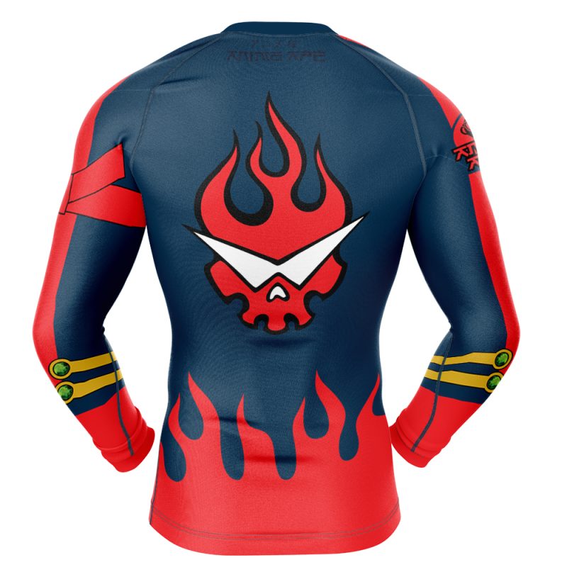 Simon Coat Gurren Lagann Long Sleeve Rash Guard Compression