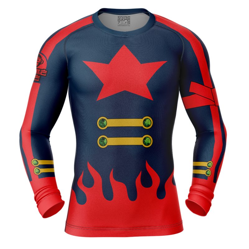 Simon Coat Gurren Lagann Long Sleeve Rash Guard Compression