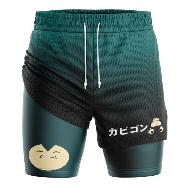 Snorlax Pokemon 2-in-1 Performance Shorts
