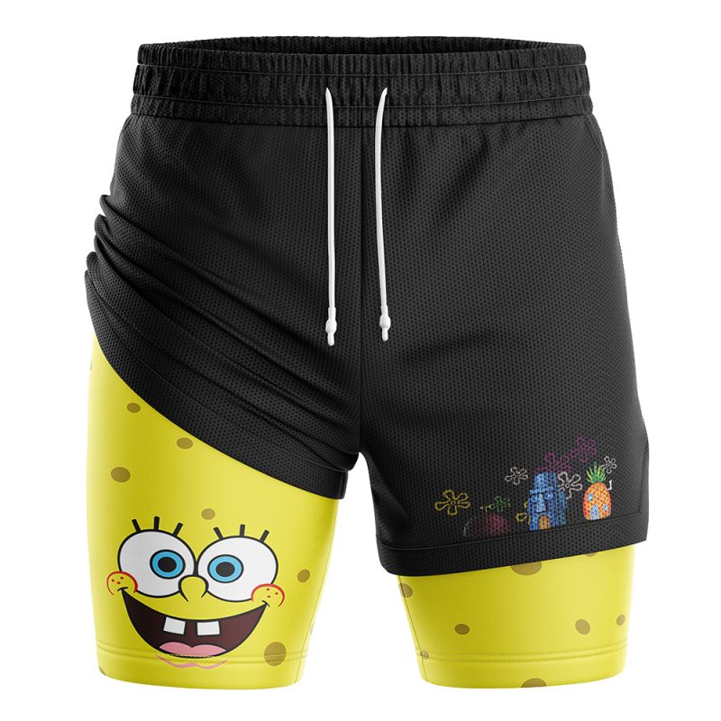SpongeBob Face SpongeBob SquarePants 2-in-1 Performance Shorts