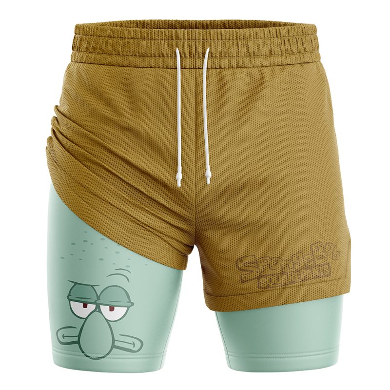 Squidward SpongeBob Squarepants 2-in-1 Performance Shorts