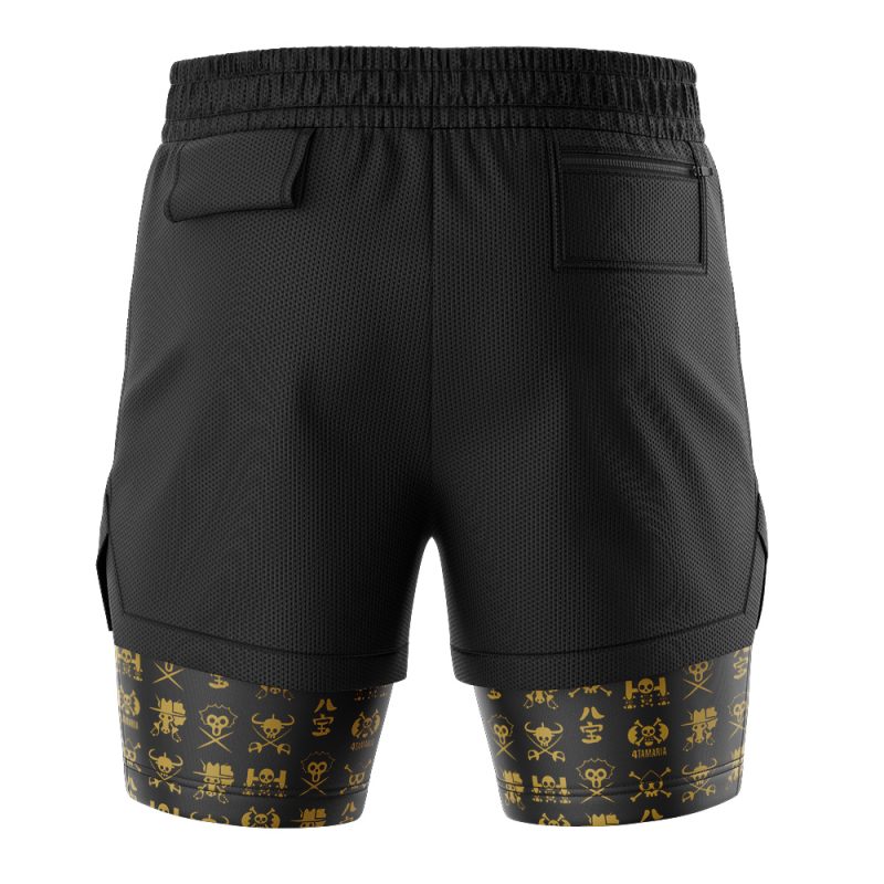 Straw Hat Grand Fleet V2 One Piece 2-in-1 Performance Shorts - Image 4