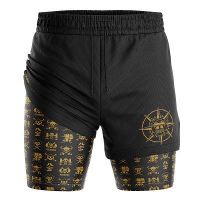 Straw Hat Grand Fleet V2 One Piece 2-in-1 Performance Shorts