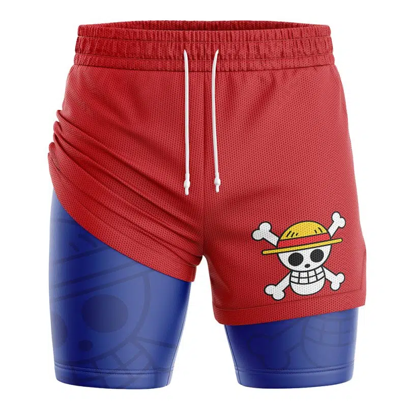 Straw Hats Luffy V2 OP 2-in-1 Performance Shorts