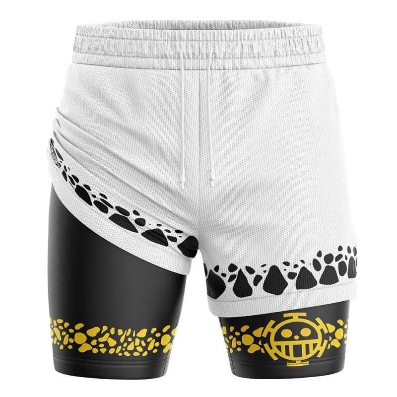 Trafalgar Law Punk Hazard V2 One Piece 2-in-1 Performance Shorts - Image 3