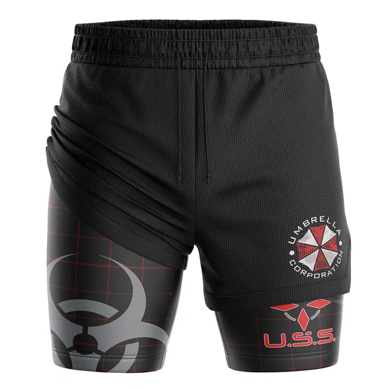 Umbrella Corp Resident Evil 2-in-1 Performance Shorts