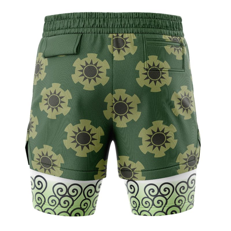 Zoro Wano V2 One Piece 2-in-1 Performance Shorts - Image 4