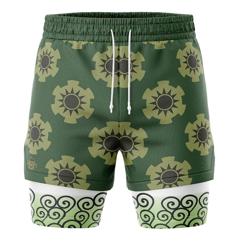 Zoro Wano V2 One Piece 2-in-1 Performance Shorts - Image 2