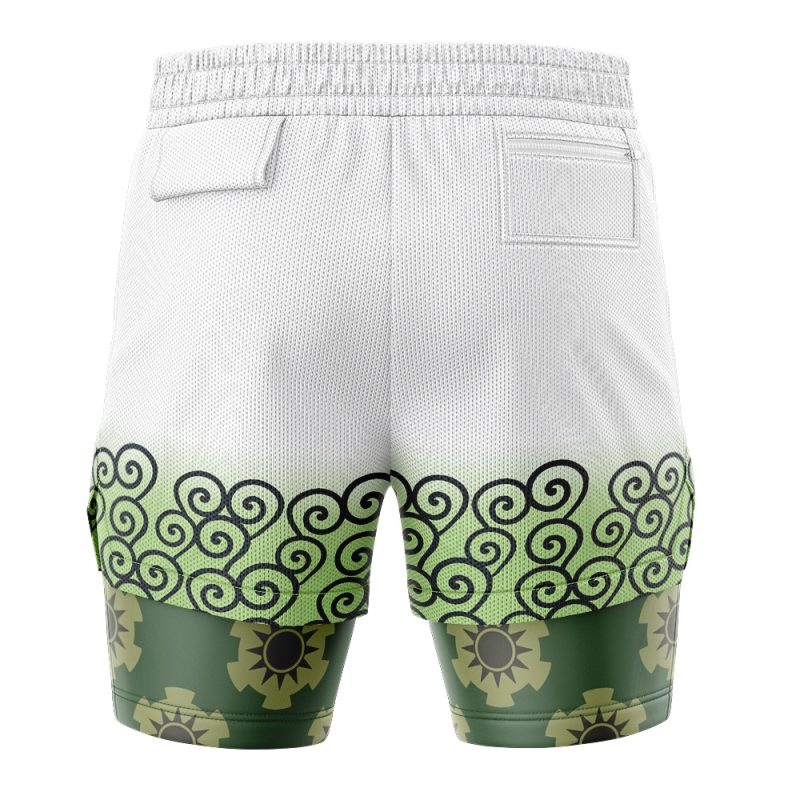 Zoro Wano V3 One Piece 2-in-1 Performance Shorts - Image 4