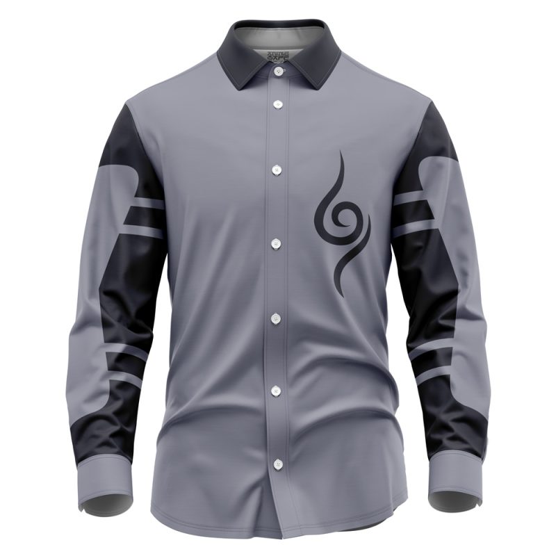 Kakashi Anbu Shippuden Long Sleeve Button Up Shirt