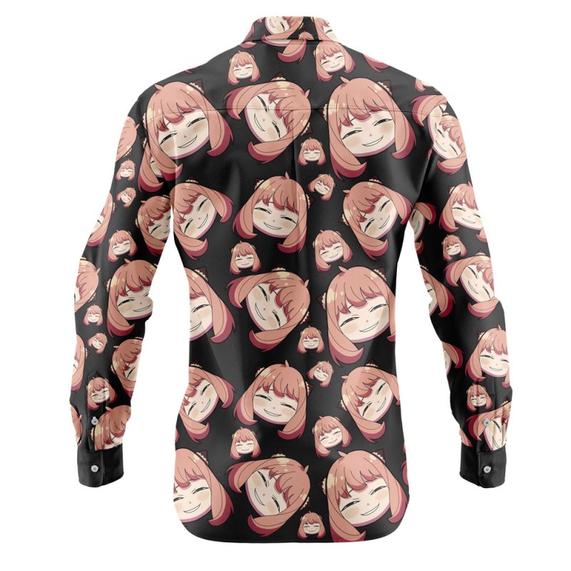 Anya Forger Spy x Family Long Sleeve Button Up Shirt - Image 2