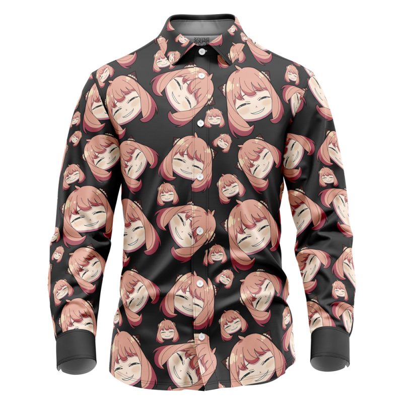 Anya Forger Spy x Family Long Sleeve Button Up Shirt