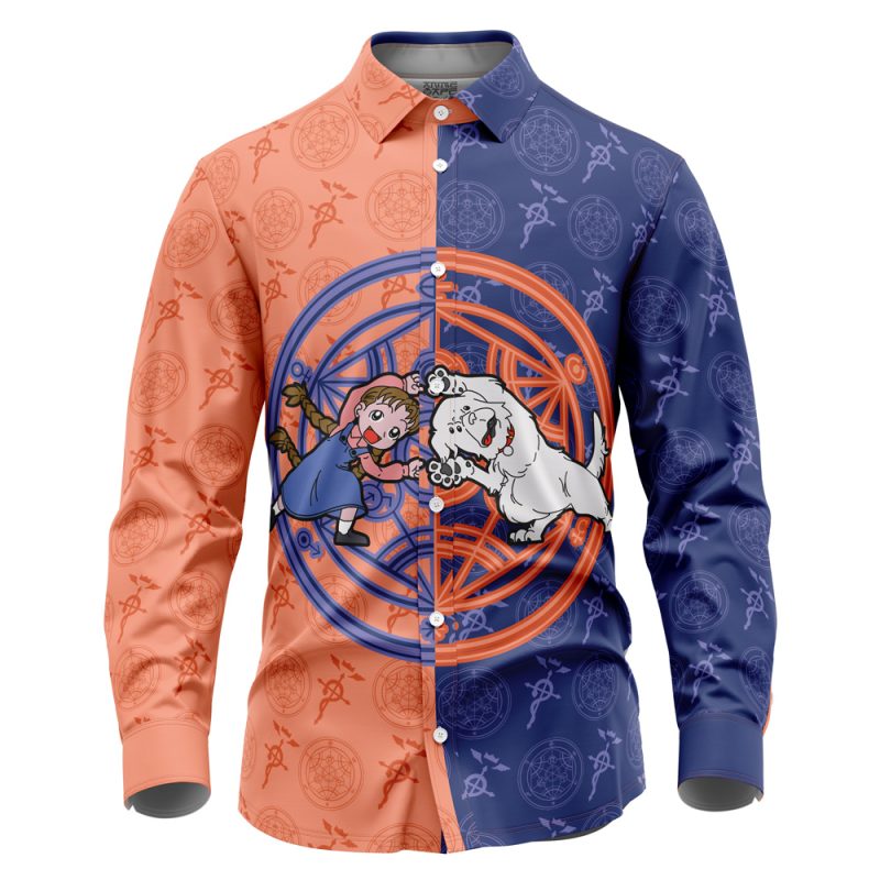 Chimera V2 Fullmetal Alchemist Long Sleeve Button Up Shirt - Image 2