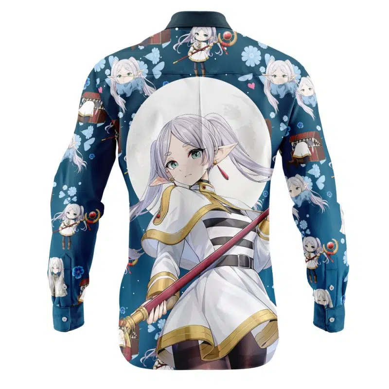 Frieren Long Sleeve Button Up Shirt