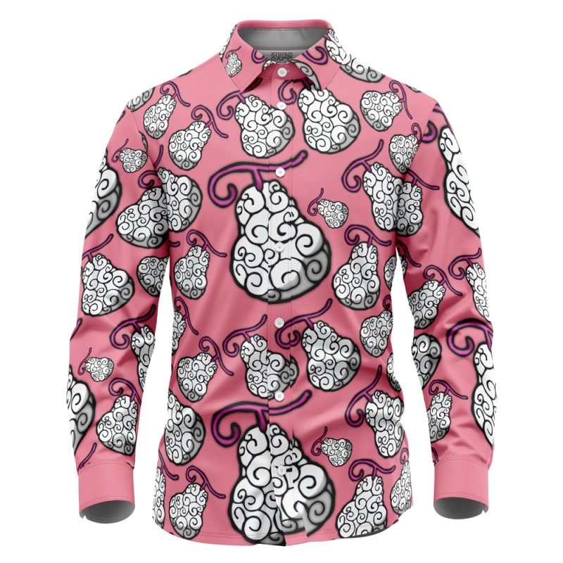 Ito Ito no Mi One Piece Long Sleeve Button Up Shirt