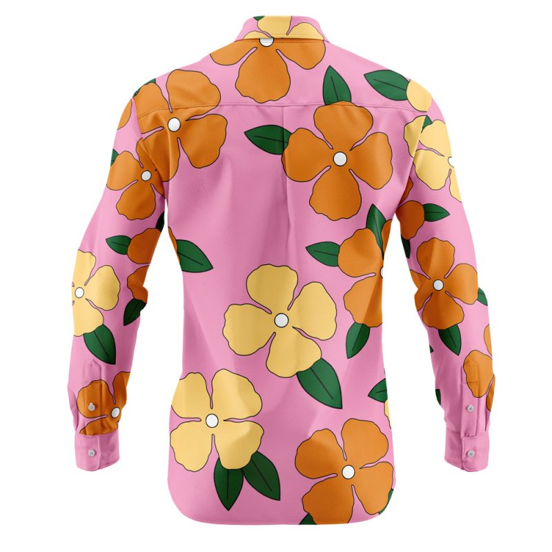 Jinbe Egghead Island One Piece Long Sleeve Button Up Shirt - Image 2