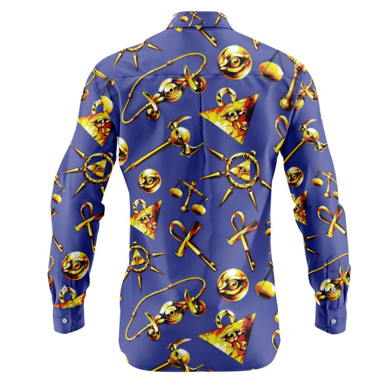 Millenium Items Yugioh Long Sleeve Button Up Shirt - Image 2