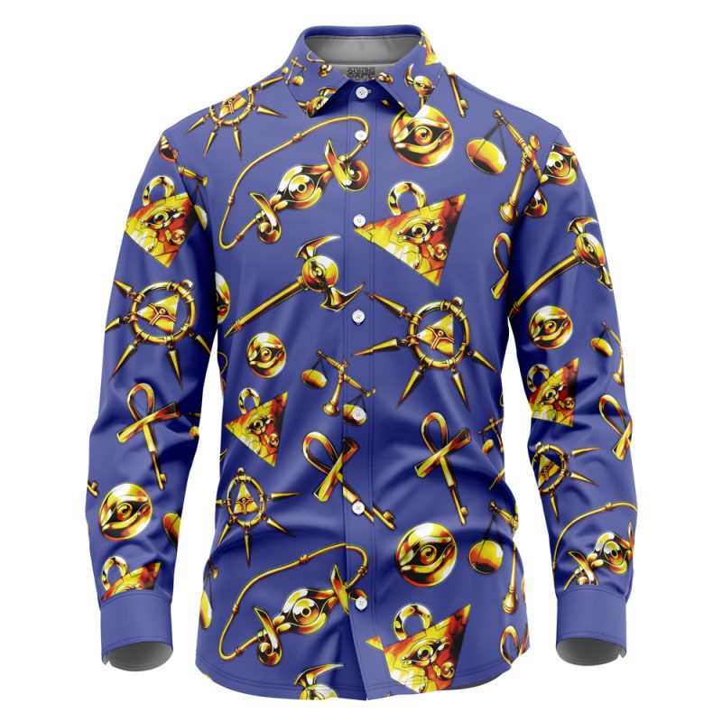 Millenium Items YuGiOh Long Sleeve Button Up Shirt