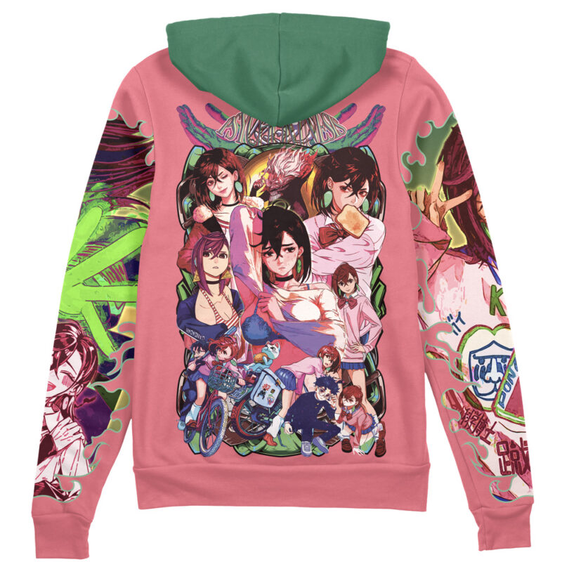 Ayase Momo Dandadan Streetwear Zip Hoodie Jacket