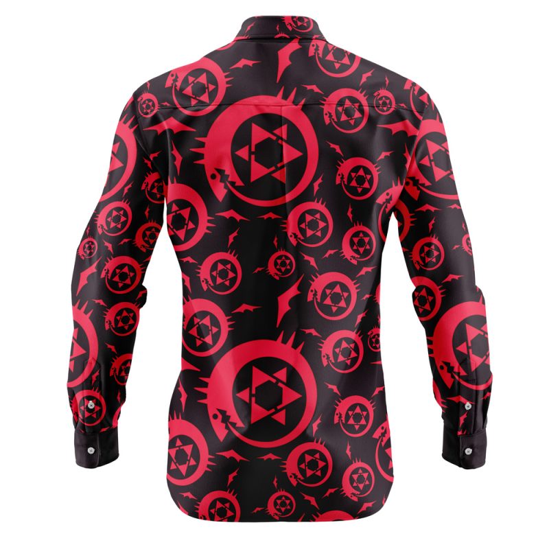 Homonculus Ouroboros Fullmetal Alchemist Long Sleeve Button Up Shirt - Image 2