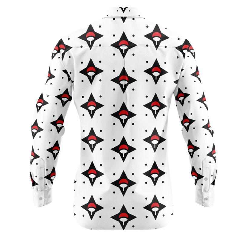 Uchiha Sasuke Shippuden Long Sleeve Button Up Shirt - Image 2