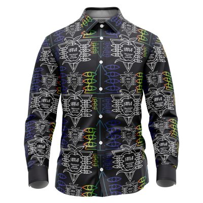 Seele Neon Genesis Evangelion Long Sleeve Button Up Shirt