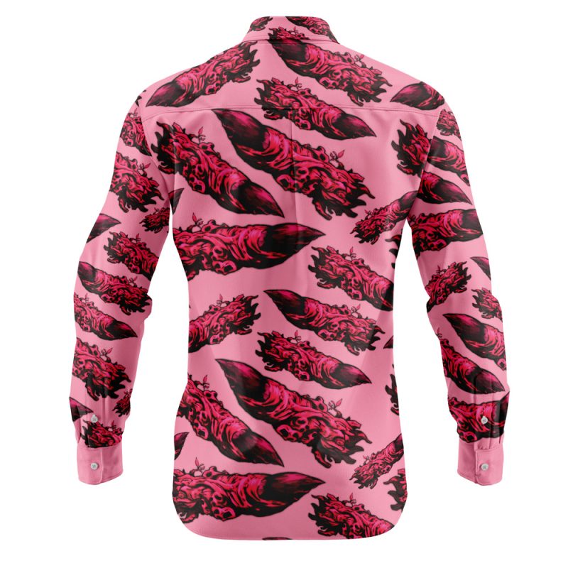 Sukuna’s Fingers Jujutsu Kaisen Long Sleeve Button Up Shirt - Image 2