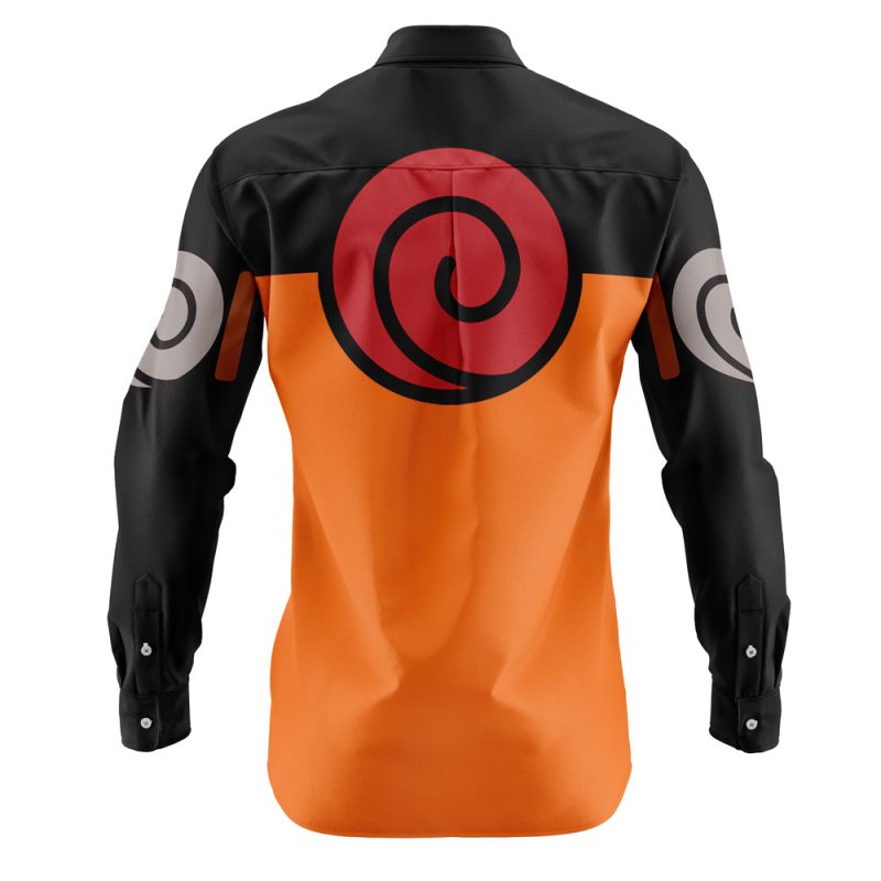 Uzumaki Shippuden Long Sleeve Button Up Shirt - Image 2