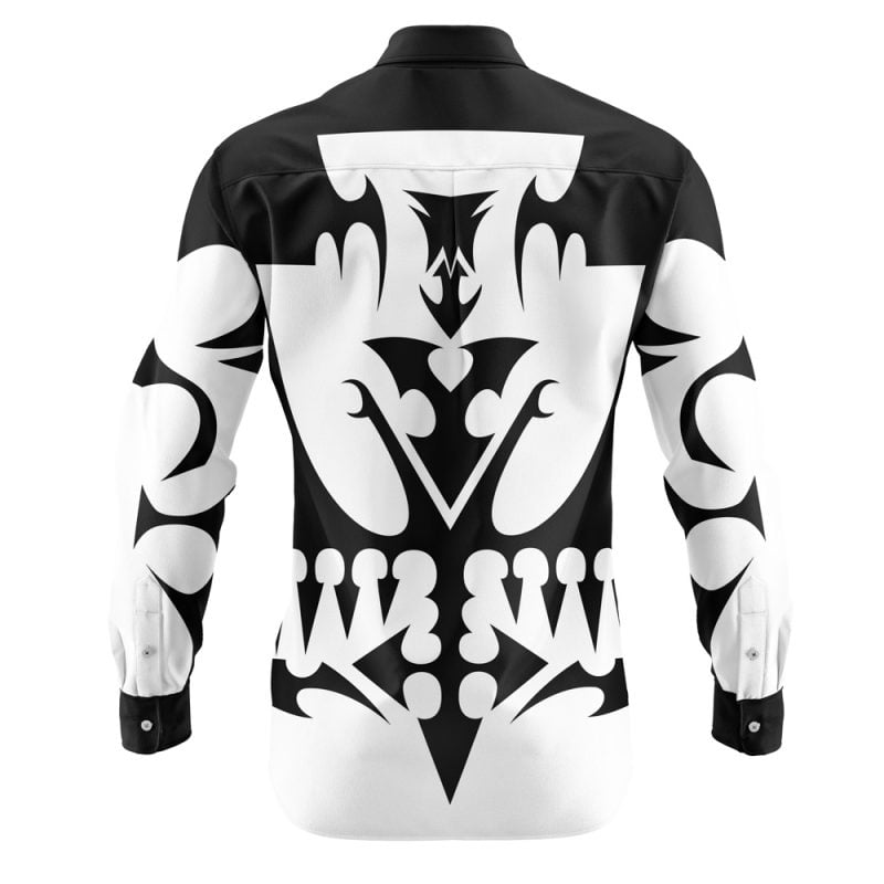 Xemnas Kingdom Hearts Long Sleeve Button Up Shirt - Image 2
