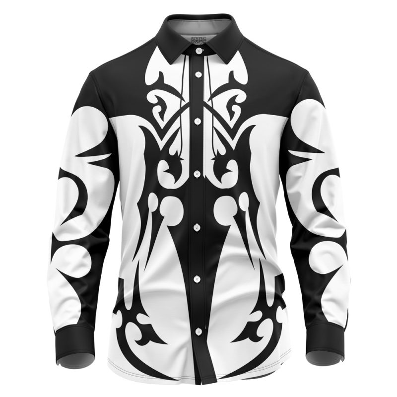 Xemnas Kingdom Hearts Long Sleeve Button Up Shirt
