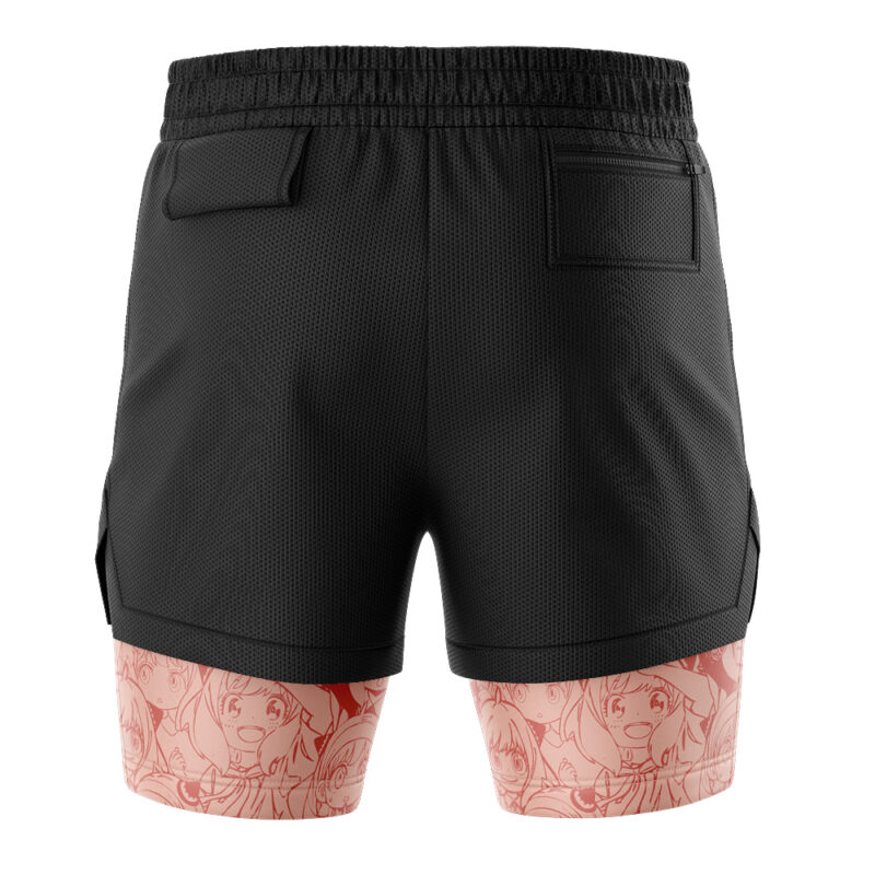 Anya Forger Spy X Family 2-in-1 Performance Shorts - Image 4