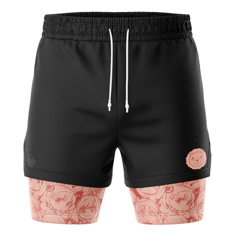 Anya Forger Spy X Family 2-in-1 Performance Shorts - Image 2