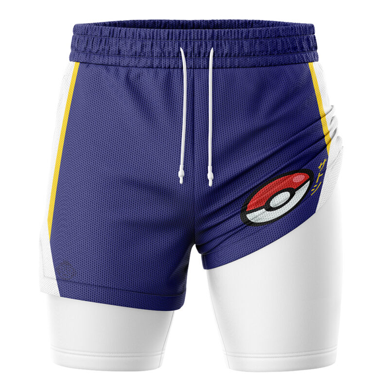 Ash Inspired Pokemon 2-in-1 Performance Shorts - Image 2