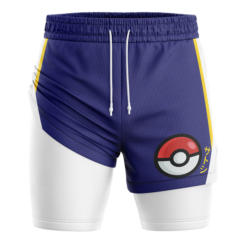 Ash Inspired Pokemon 2-in-1 Performance Shorts - Image 3