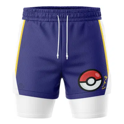 Ash Inspired Pokemon 2-in-1 Performance Shorts