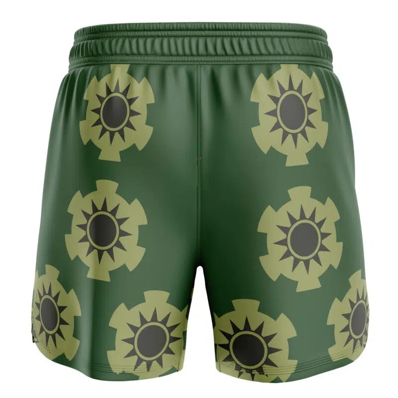 Zoro Wano pattern One Piece BJJ MMA Fight Shorts - Image 2