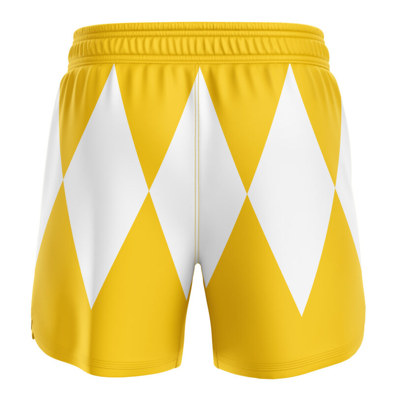 Yellow Ranger Power Rangers BJJ MMA Fight Shorts - Image 2