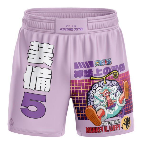 Luffy Gear 5 Sun God Nika v2 One Piece BJJ MMA Fight Shorts