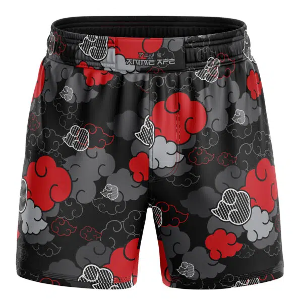 Black Aloha Akatsuki BJJ MMA Fight Shorts